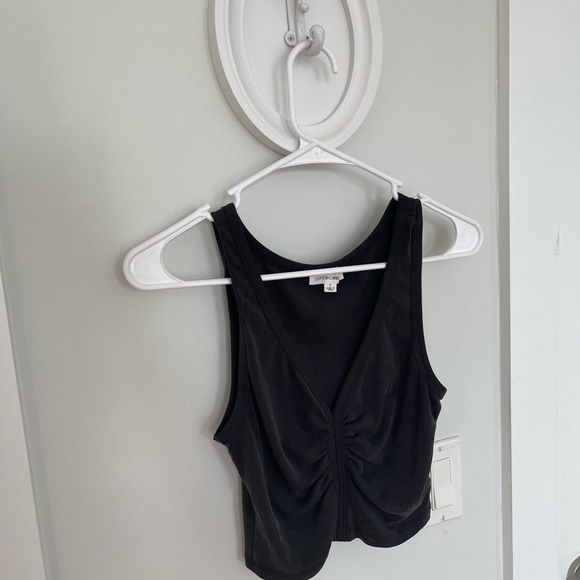 Charcoal Cropped Tank - Size Small - Picture 2 of 2